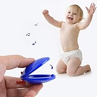 Vista 4 de Kids Percussion Instrument Finger Castanets, B bangcool 24Pcs Castanets Creative Musical Instrument for Kids Percussion Toy