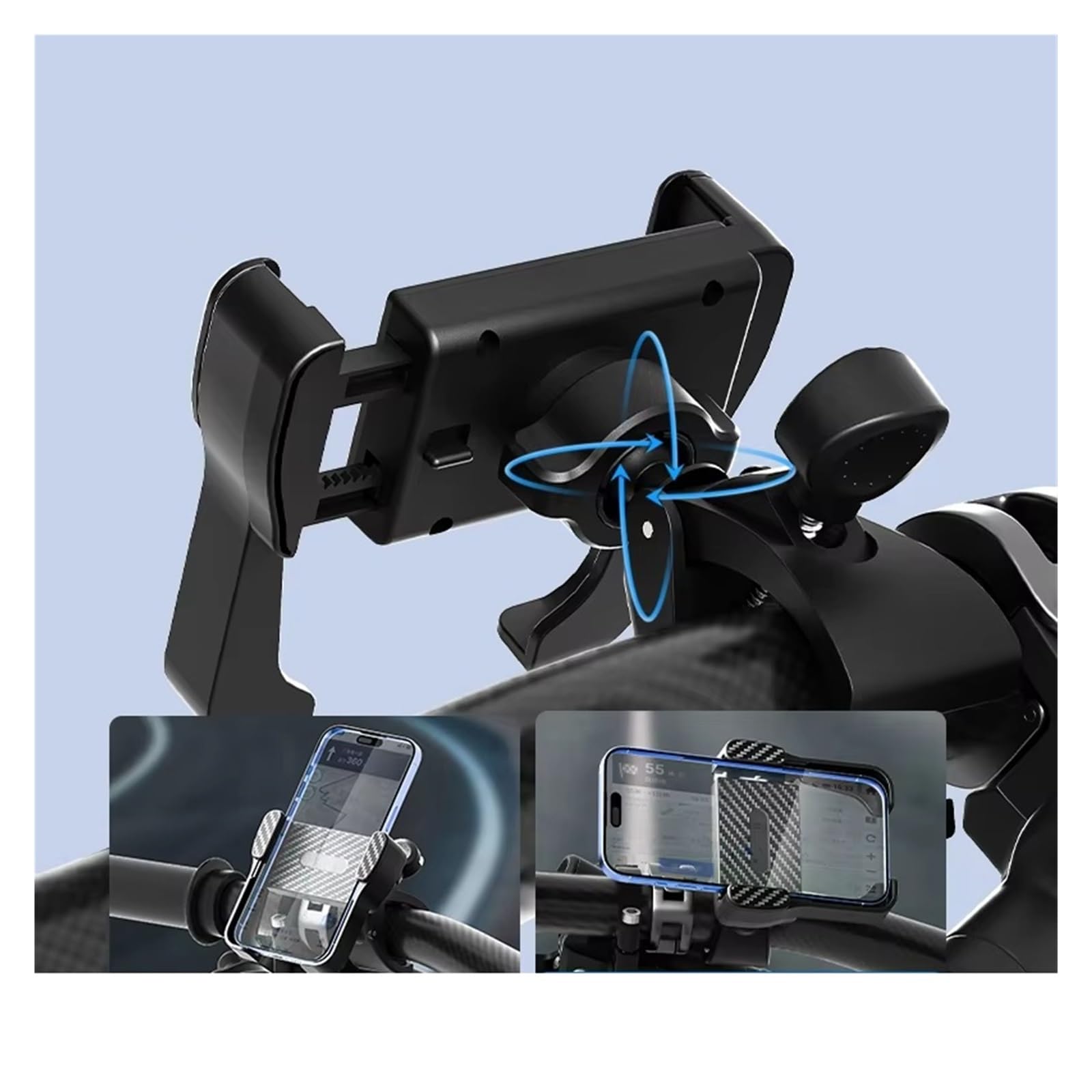 Staffa Navigazione GPS Supporto Universale Per Telefono Cellulare Da Manubrio Bicicletta Scooter Moto Dispositivi 4,7-6,9 Pollici Supporto Gps Moto