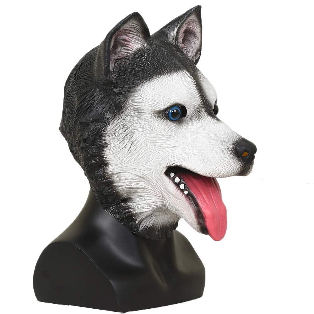 Amazon | [Party Story] アニマルマスク シベリアンハスキーの 犬