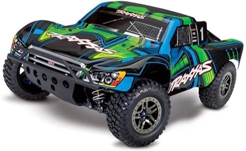 Traxxas - El mejor camión RC Race a control remoto de curso corto 4x4 para adultos y niños a escala 110 4WD verde