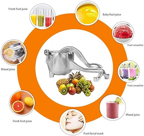Miniatura 3 de Exprimidor manual de frutas de acero inoxidable Exprimidor de mano de aleación resistente portátil Exprimidor de limón naranja exprimidor de cítricos