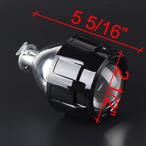 Miniatura 2 de AMOPA Juego de 2 lentes LHD de 2.5 pulgadas con proyector de bixenón y luz de cabeza de haz alto y bajo, kit de lámpara H1 H4 H7 H11 H13 9005 9006
