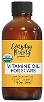 Vista 35 de Aceite orgánico de vitamina E para cicatrices, hidratante de piel natural y vegano, 4.06 onzas, ligero y sin perfume, ideal para cicatrices después