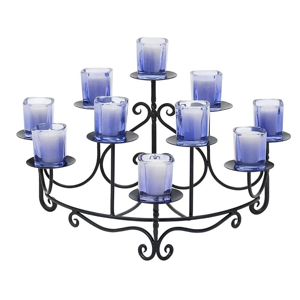 Oakestry Mini Spandrels Hearth Candelabra Iron Black