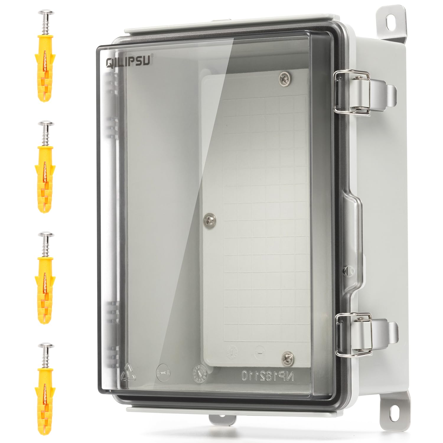 QILIPSU UL94-V0 Outdoor Electrical Box 11.4"x7.5"x5.5" Pro Waterproof Junction Box Weatherproof PC/ABS Alloy Plastic IP67 Project Electric Enclosure Grey Hinged Door — Amazon image 17