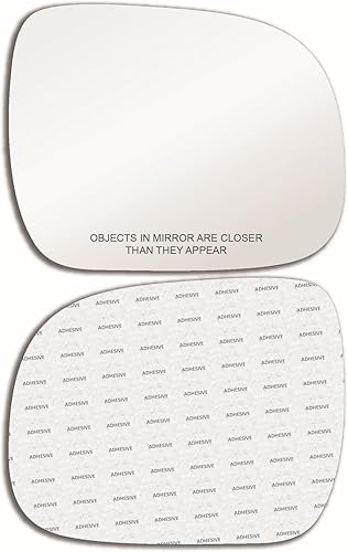 Espejo de repuesto con adhesivo de tamaño completo para Toyota Tacoma 2005-2011 Tacoma 2004-2010 Sienna Passenger Side View Right RH