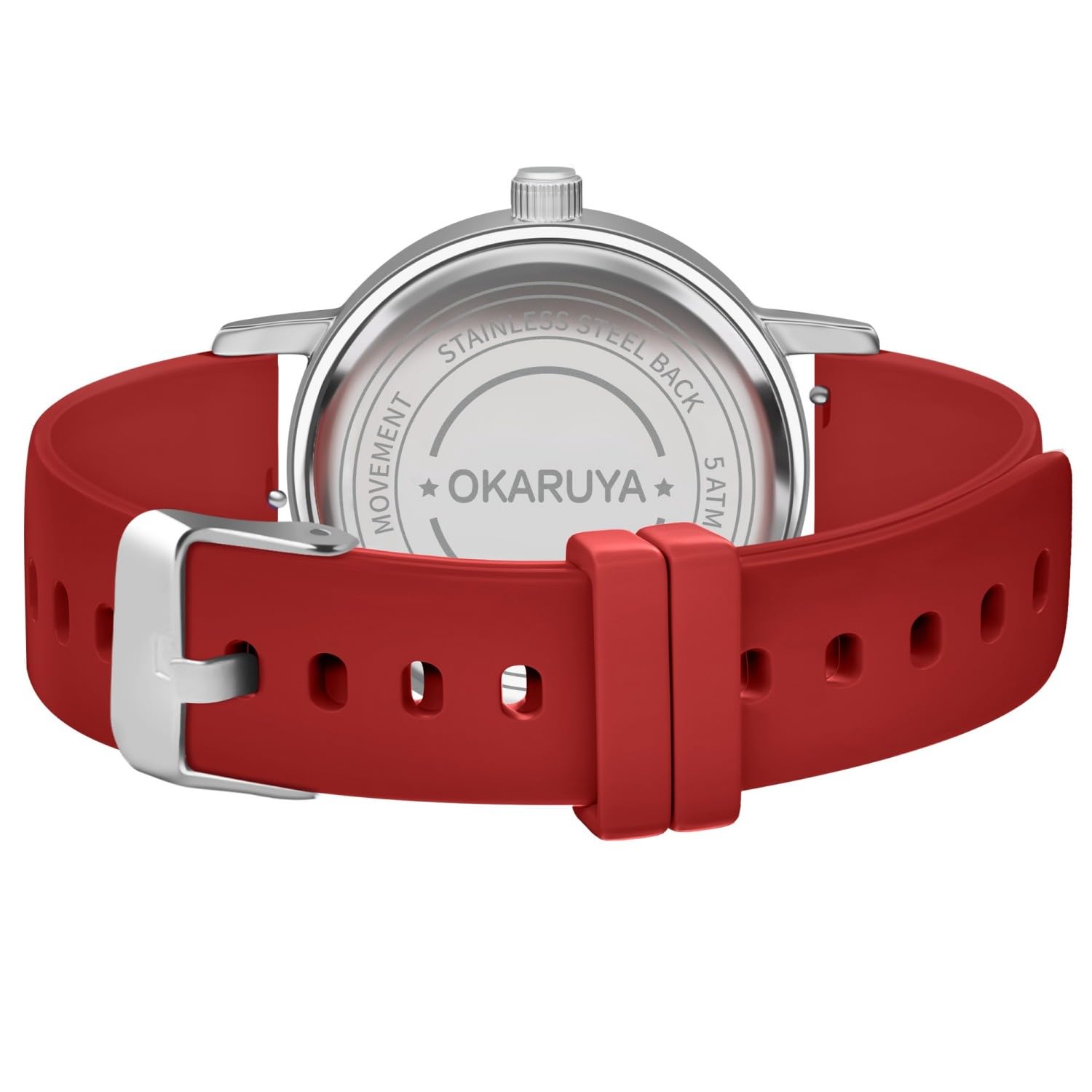 Blisshour Kinderuhren, Lernuhr für Kinder, Kleinkinder, Lernzeit und leicht ablesbare Zeit, analoge Uhr für Jungen und Mädchen, Alter 3 ~ 11 Jahre, Rot