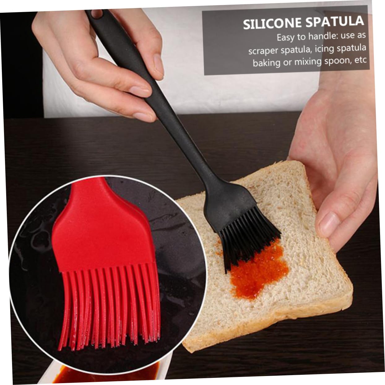 Generico Set di Utensili da Forno in 1 Set di Spatole in Silicone Resistenti Calore 9 Pezzi Raschietto per Utensili da Forno Non Facile da Pulire
