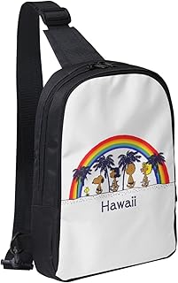 ボディバッグ ピーナッツ スヌーピー ハワイ 斜め掛けバッグ ワンショルダーバッグ 胸バッグ メッセンジャーバッグ スマホバッグ おしゃれ レジャーバック 大容量 多機能 男女兼用 プレゼント