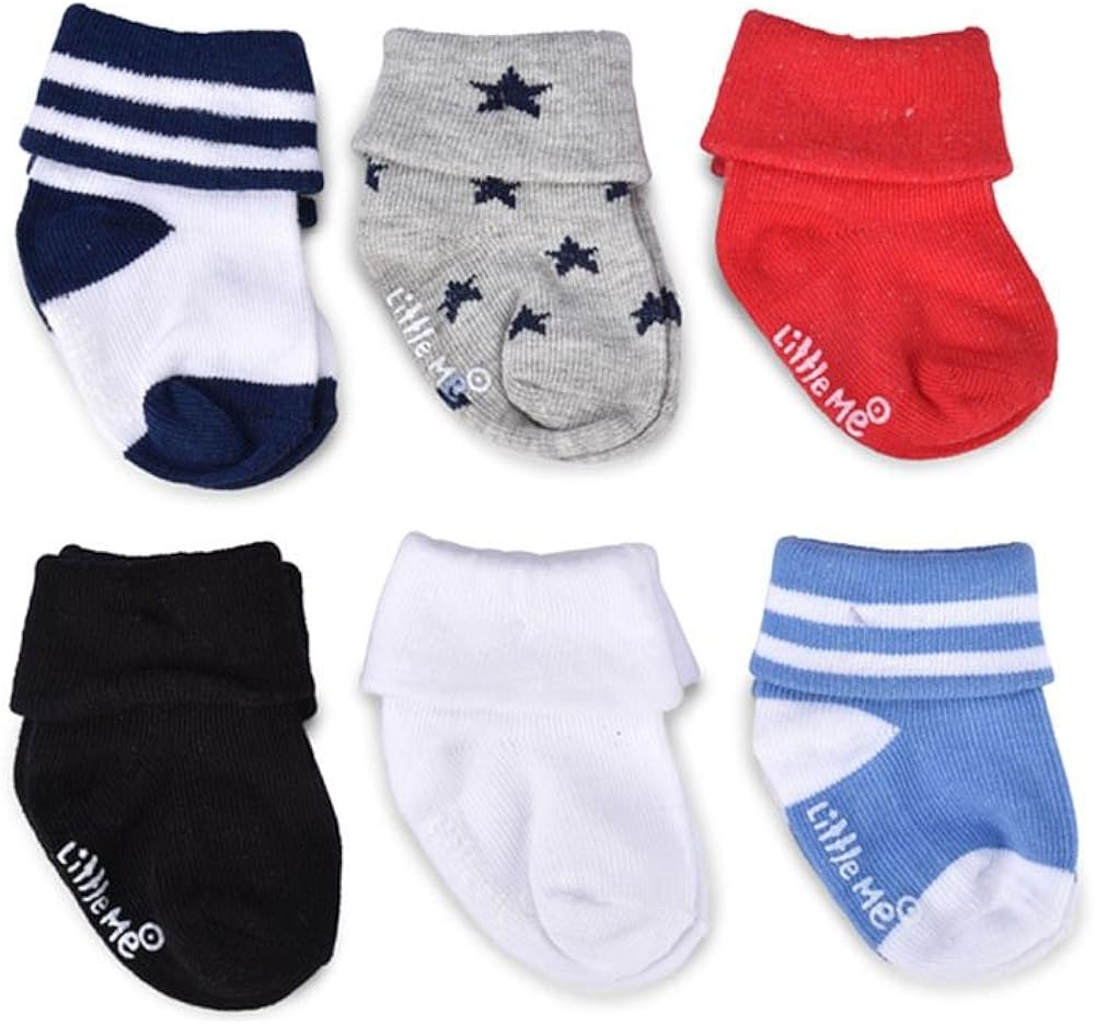 Little Me Baby Boys' 6 Pack Socks: Clothing, Shoes & Jewelry