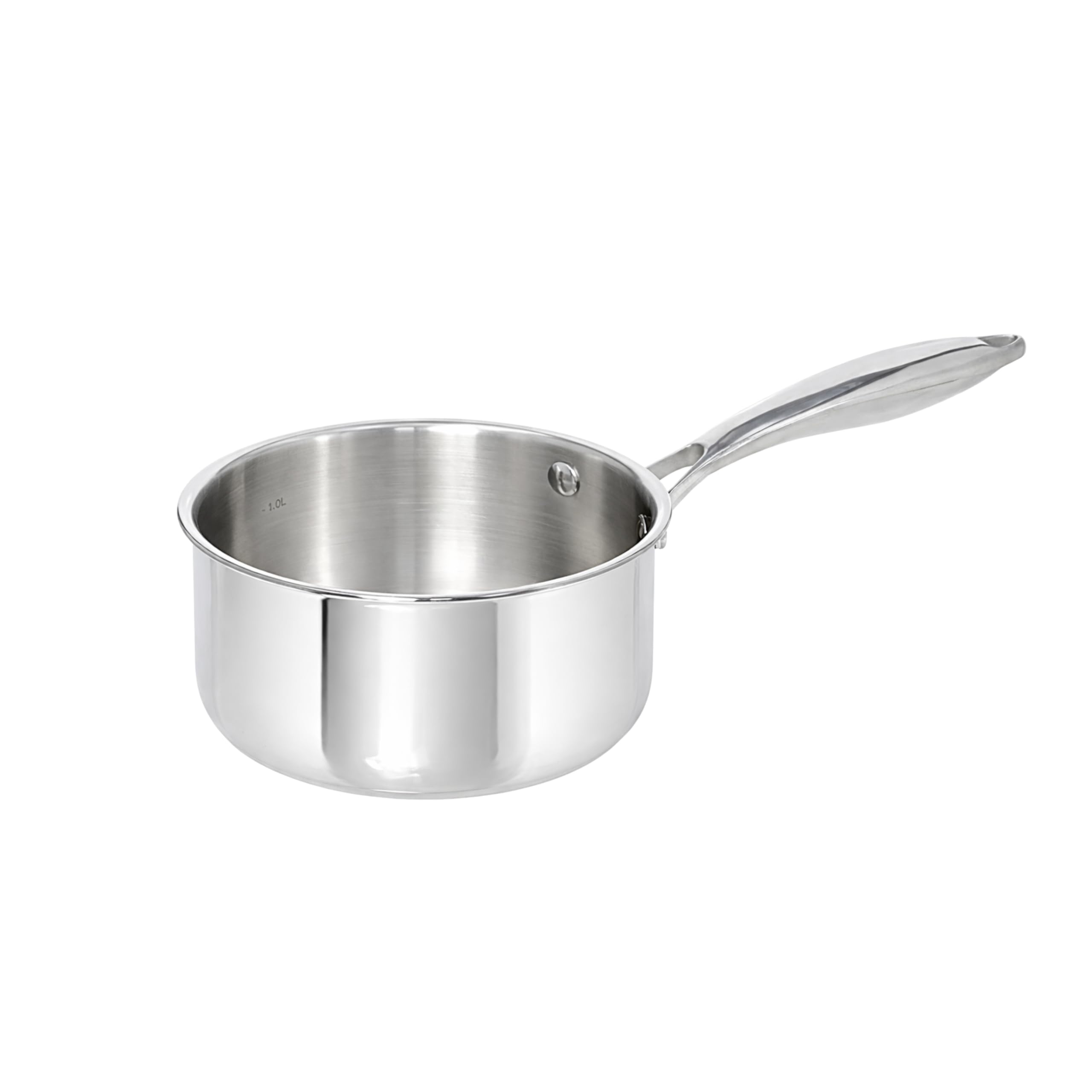 Cacerola de 16 cm acero inoxidable pequeña para inducción cazo de cocina multiusos