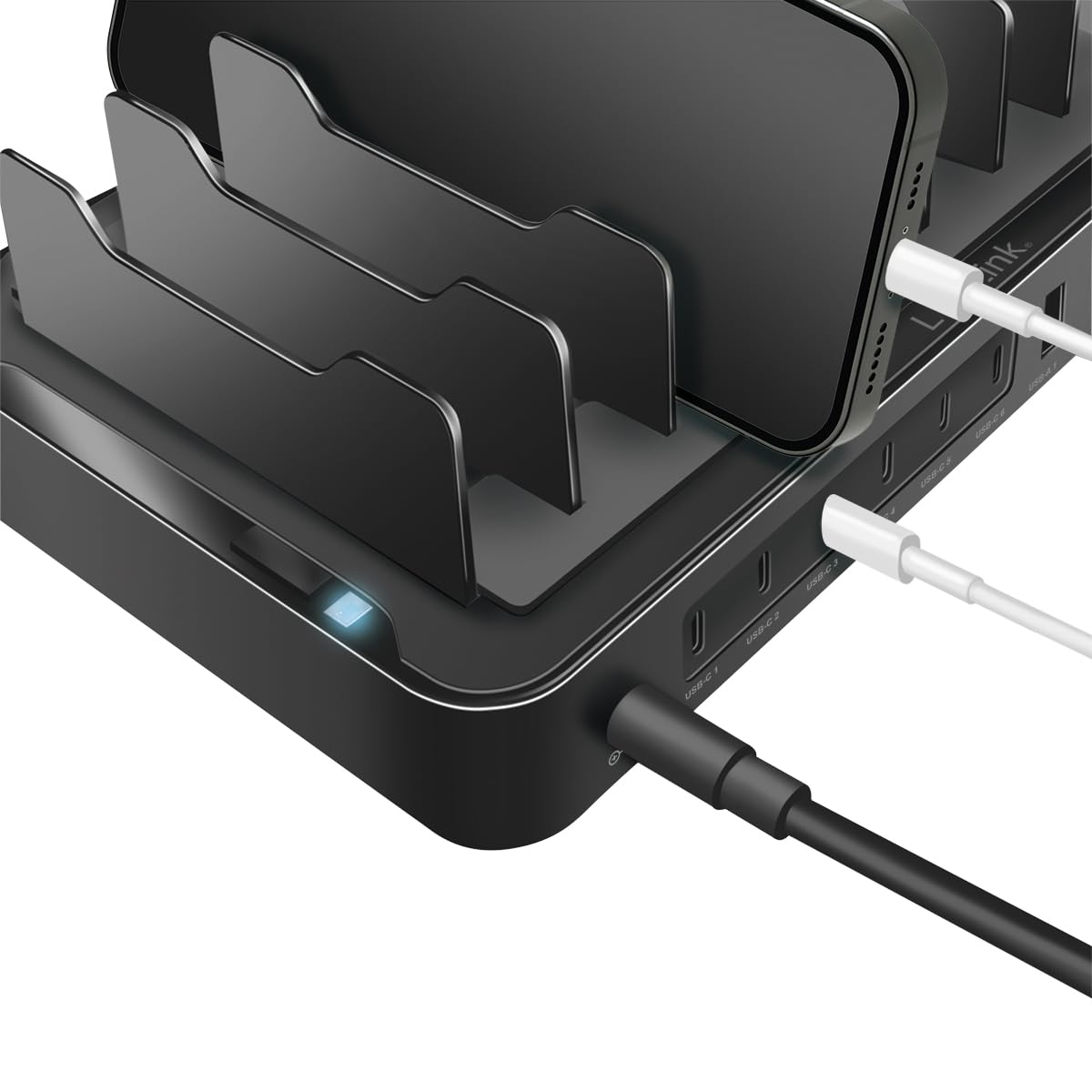 LogiLink PA0327 - stacja ładująca USB-C z 4 x USB-A i 6X USB-C, PD 3.0 (PowerDelivery) i QC 3.0 (QuickCharge), 120 W