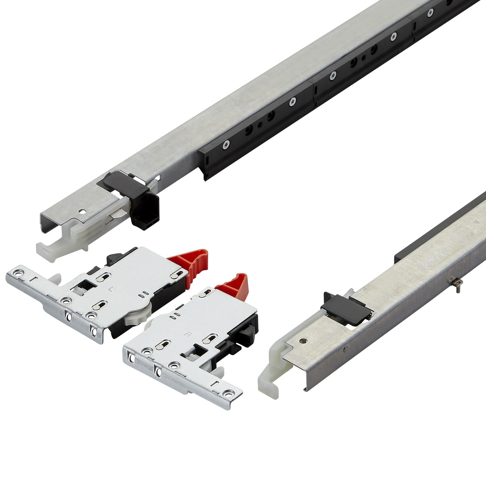 1 coppia di cassettiere Salice PROGRESSA+ SHELF SMOVE, lunghezza 500 mm, portata fino a 50 kg con ammortizzazione soft-close/regolazione 3D, cassetto estraibile
