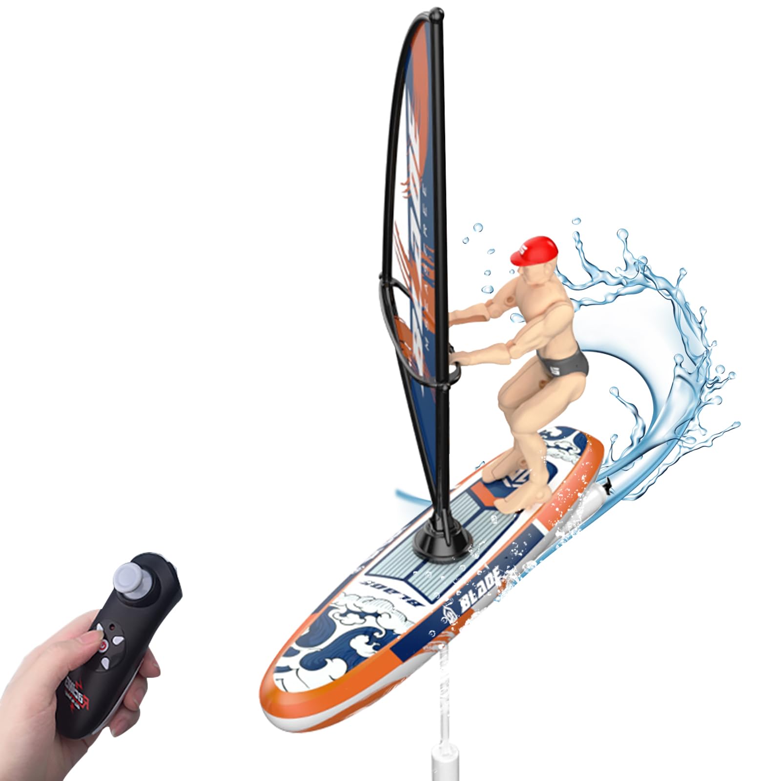 remot control sailboat 24 ghz led lights pool toy
