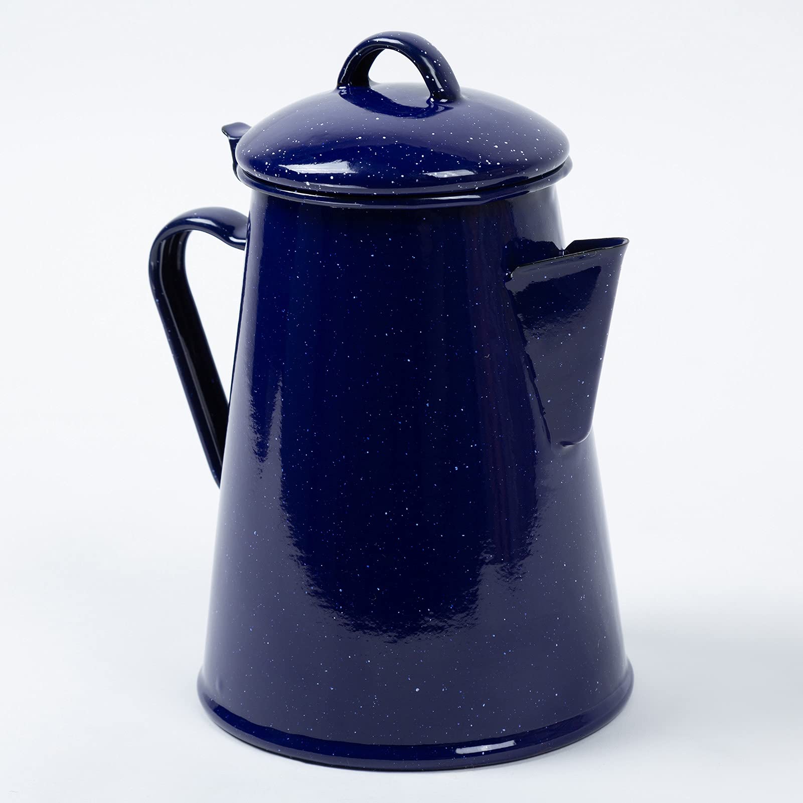 Caffettiera smaltata vintage per tè, acqua, cucina, campeggio e utilizzo, facile da usare, con grande capacità e design retrò