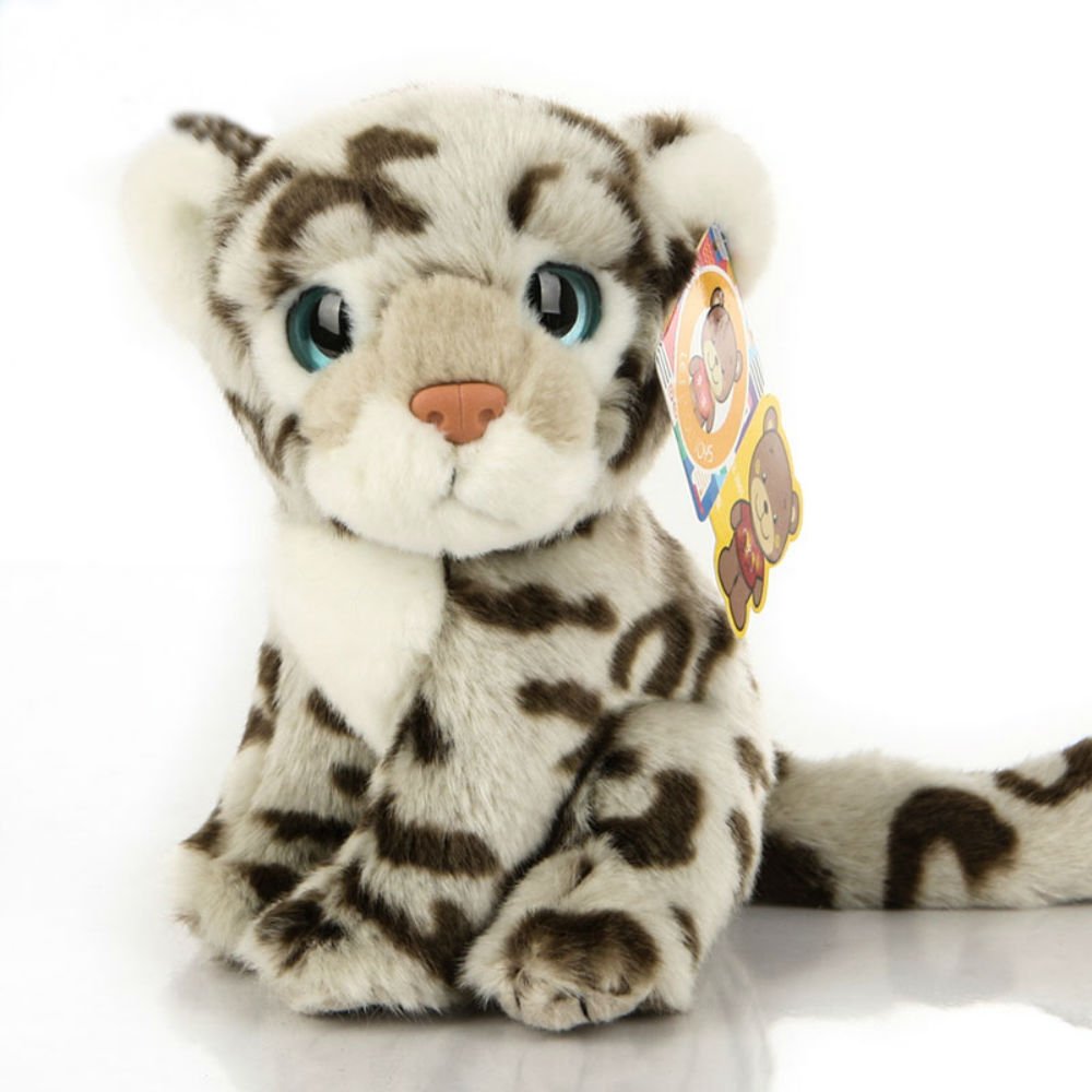 Cute rabbit 25cm Leopard Plush Toy Stuffed Animal Toy Plush Animal Doll (): Snow Leopard
