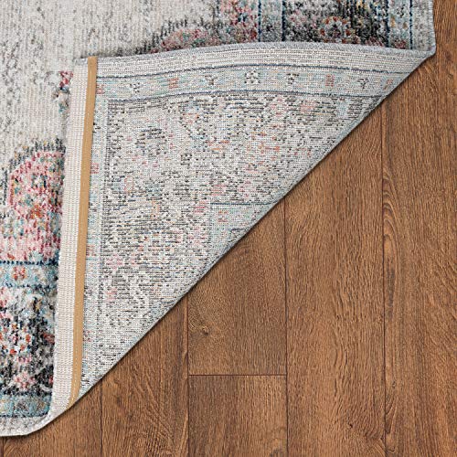 Paco Home In- & Outdoor-Teppich Für Balkon Terrasse, Kurzflor Mit Orient-Design In Beige, Grösse:Ø 160 cm Rund – Bild 5