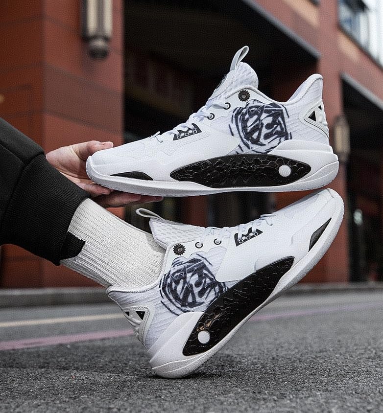 Chaussures de basket-ball pour hommes légères et antidérapantes pour le sport en salle