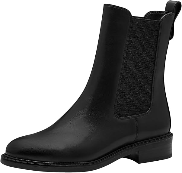 Stivaletti Donna Tamaris Con Tacco 7,5 Cm - Tomaia In Pelle Sintetica Vegana, Comodi Ed Eleganti