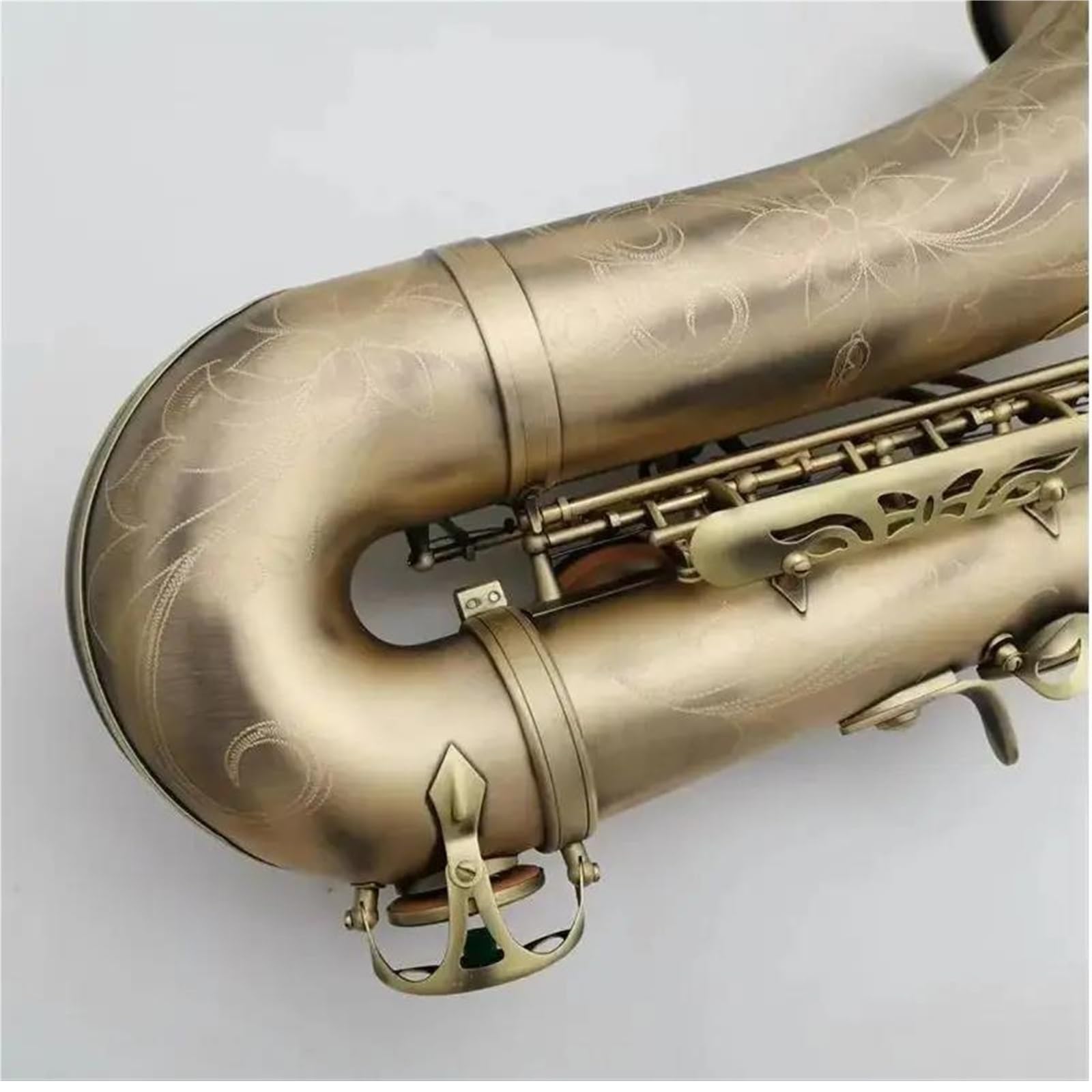 sassofono Sassofono Tenore Laccato Oro Sax Tenore Professionale Con Custodia Per Ance, Bocchino Al Collo