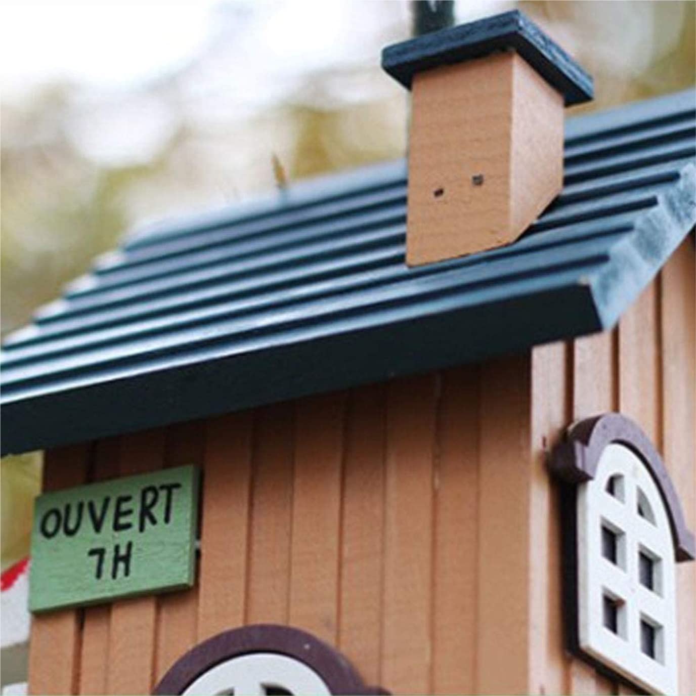 Vogelfutterhaus Garten Holz-Vogelhäuschen, Langlebig, Für Aufhängen, Villa-Typ, Wildvogelhäuschen, Outdoor-Gartengeschenke Futterhaus Für Vögel Balkon