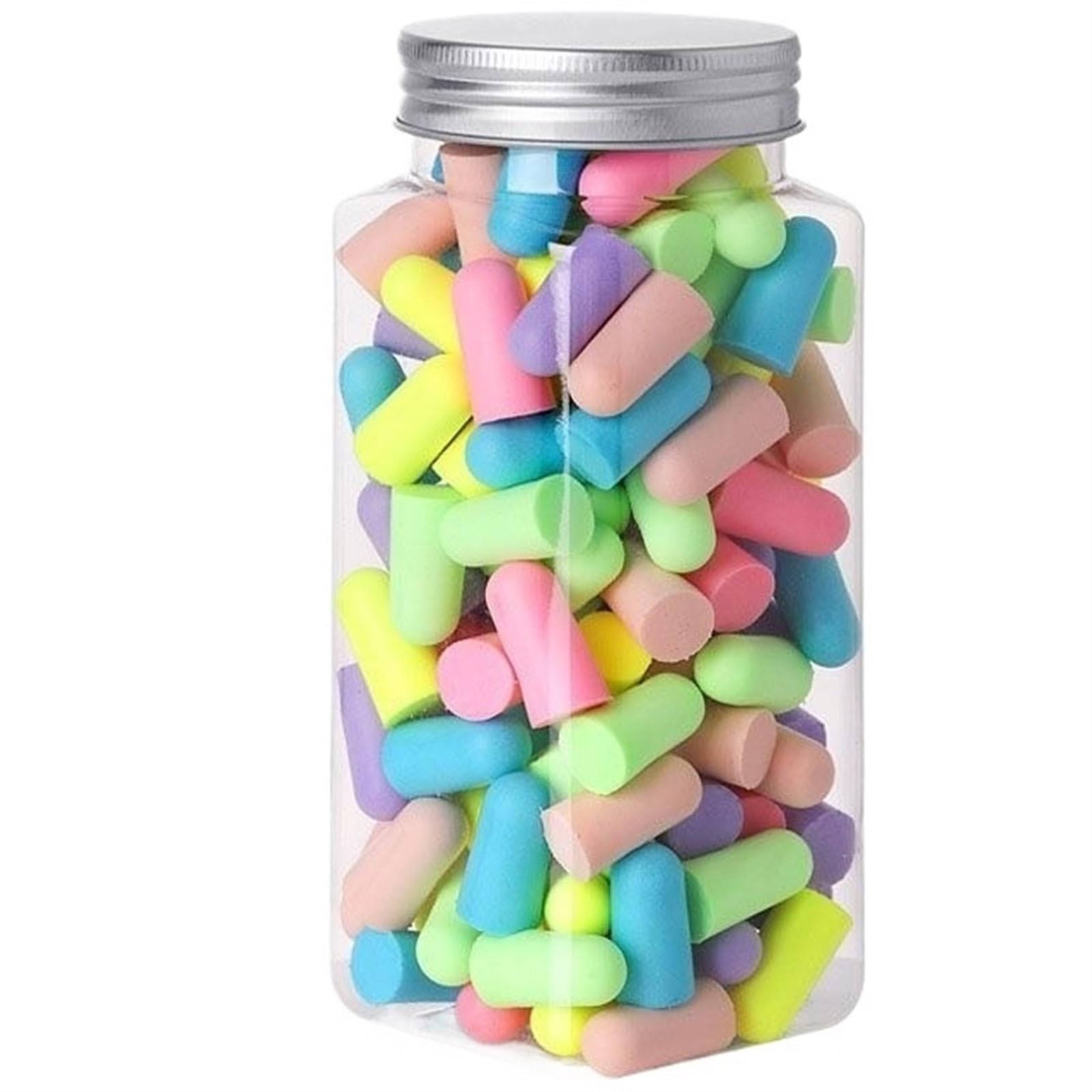 Tappi Orecchie Dormire 24/60/120 PZ Tappi for le orecchie in schiuma Tappi for le orecchie for dormire a prova di rumore Multi colore Tappi Per Orecchie Antirumore(120PCS Multicolor)