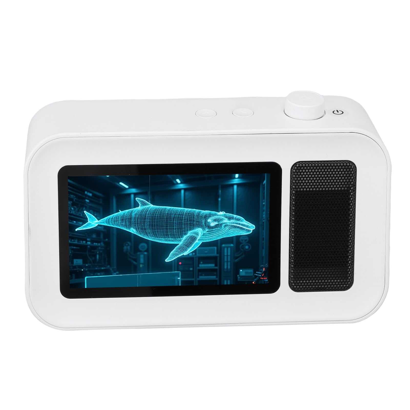 Naroote Holograficzny Głośnik Bluetooth 3D, Oszałamiający Wyświetlacz Holograficzny o Rozdzielczości 1080P i łącznością Bluetooth, do Wystroju Wnętrz i Innowacyjnych Reklam
