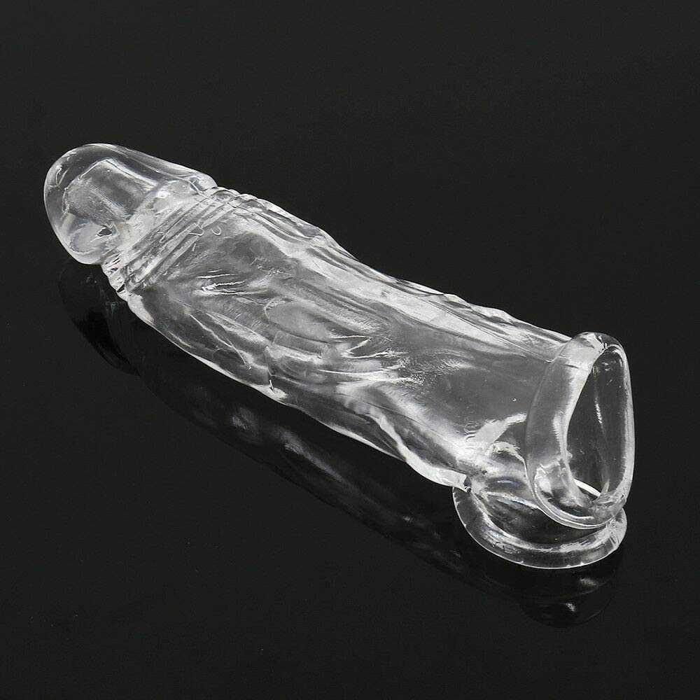 Estensione Pennis Extender, Ingrandimento del Pene Realistico Manicotto del Pene Morbido TPE Manicotto del Pene Preservativi Riutilizzabili Maschili Dick Dildo Giocattoli Erotici del Sesso