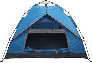 Cabine Tenda com Instant, 3 a 4 Pessoas 4 Temporadas Duplas Tendas de Camping Pessoa Impermeável À Prova de Vento Fácil Configuração, Camadas Família Camping Barraca Leve para Camping Viajar Mochila C