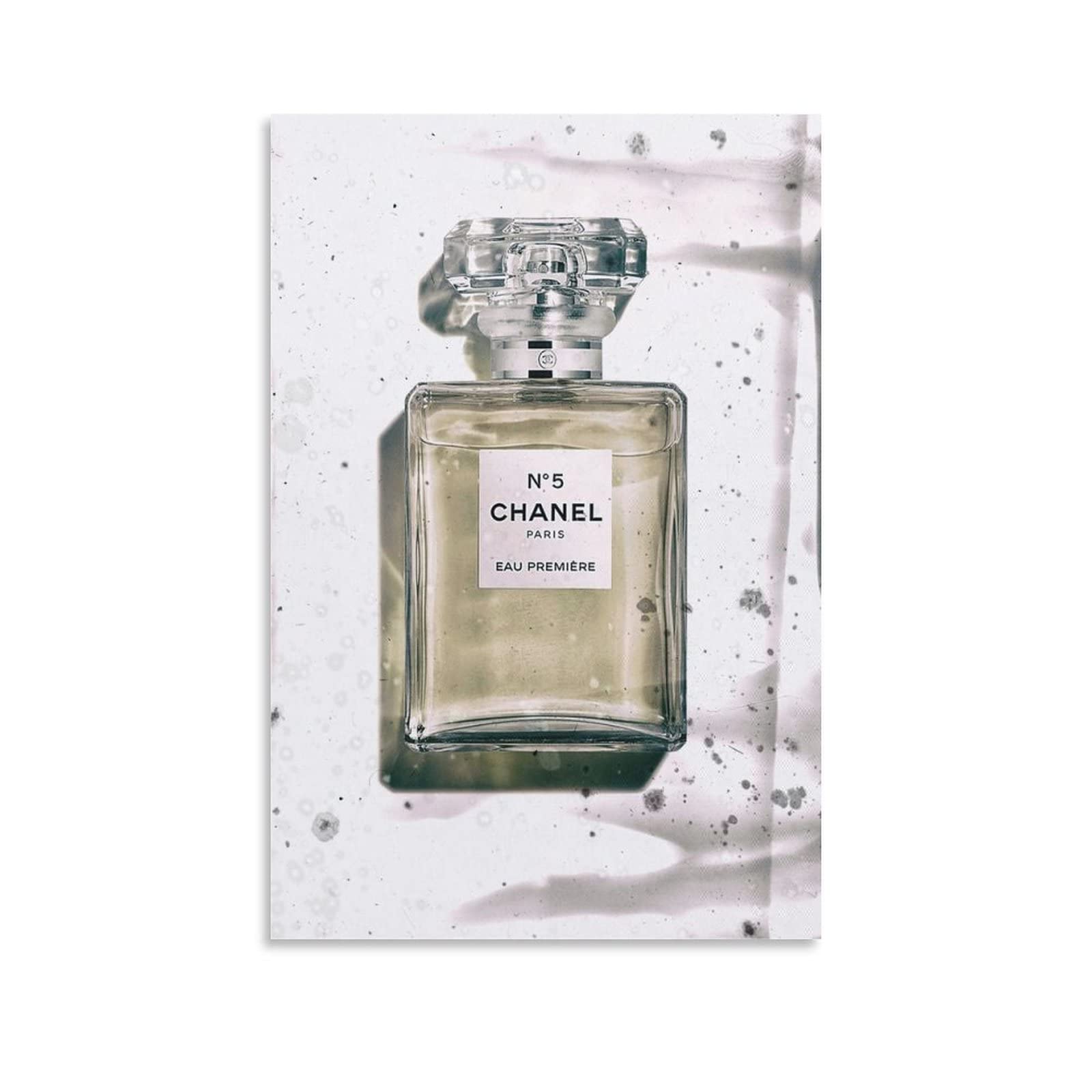 Amazon.com: Chanel No 5 Perfume Bottle Art Poster Canvas Art