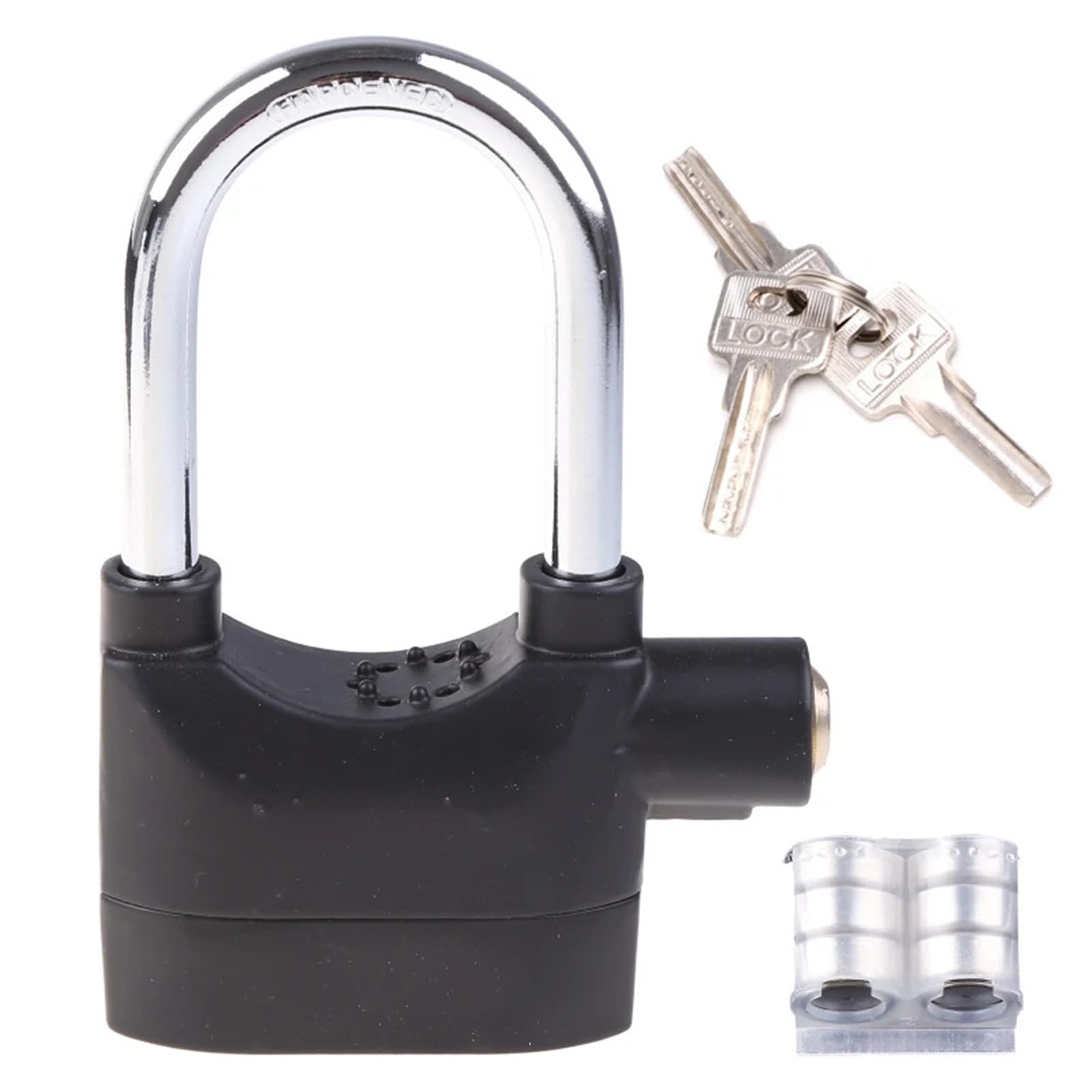 Poayuewr One Color Handlebar Lock,Brake Throttle Lock Alarm Lock Aluminum Alloy Anti-Theft Lock Cadiado With Alarm