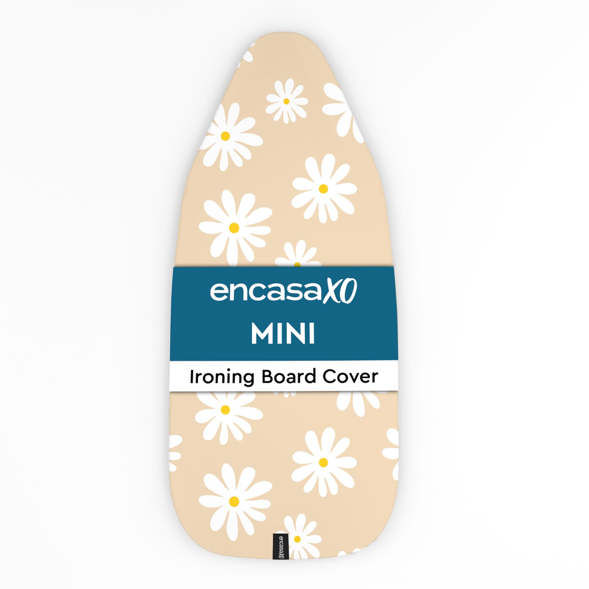 Encasa XO Ironing Board Cover, Heat Reflective, Scorch Resistant Beige | 100% Cotton | Laminated Thick Fiber Pad | Elasticated Drawstring & Cord Lock | Creaseless Fit | Washable discount deal