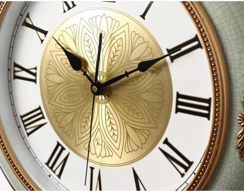 Wall Clock Art Clock Creative Ceramic Clock Wall Clock Living Room Silent Home Stylish Atmospheric Wall Clock Clock for Wall