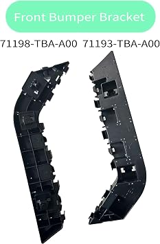 Front Left & Right Side Bumper Bracket Retainer Bumper Holder Fits for Civic 2016-2021 71198-TEA-T01 71193-TEA-T01 2 PCS