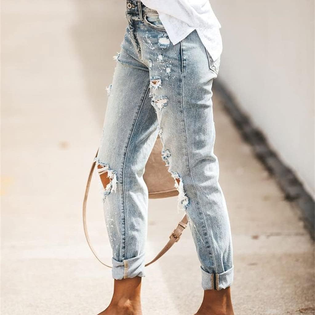 Denim Pants Sexy Vintage Pencil Jeans 