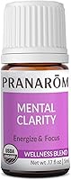 Vista 1 de Pranarom - Aceite esencial de claridad mental y enfoque, aceite esencial puro para difusores, aceite aromático revitalizante, lavanda, limón, menta