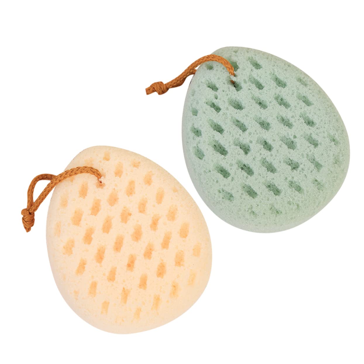 6 Piezas Esponja De Ducha Exfoliante Esponja De Lufa Para El Cuerpo Esponja De Fibras Naturales Cepillo De Esponja De Baño Exfoliante De Esponja Vegetal Esponjas Suave Almohadón