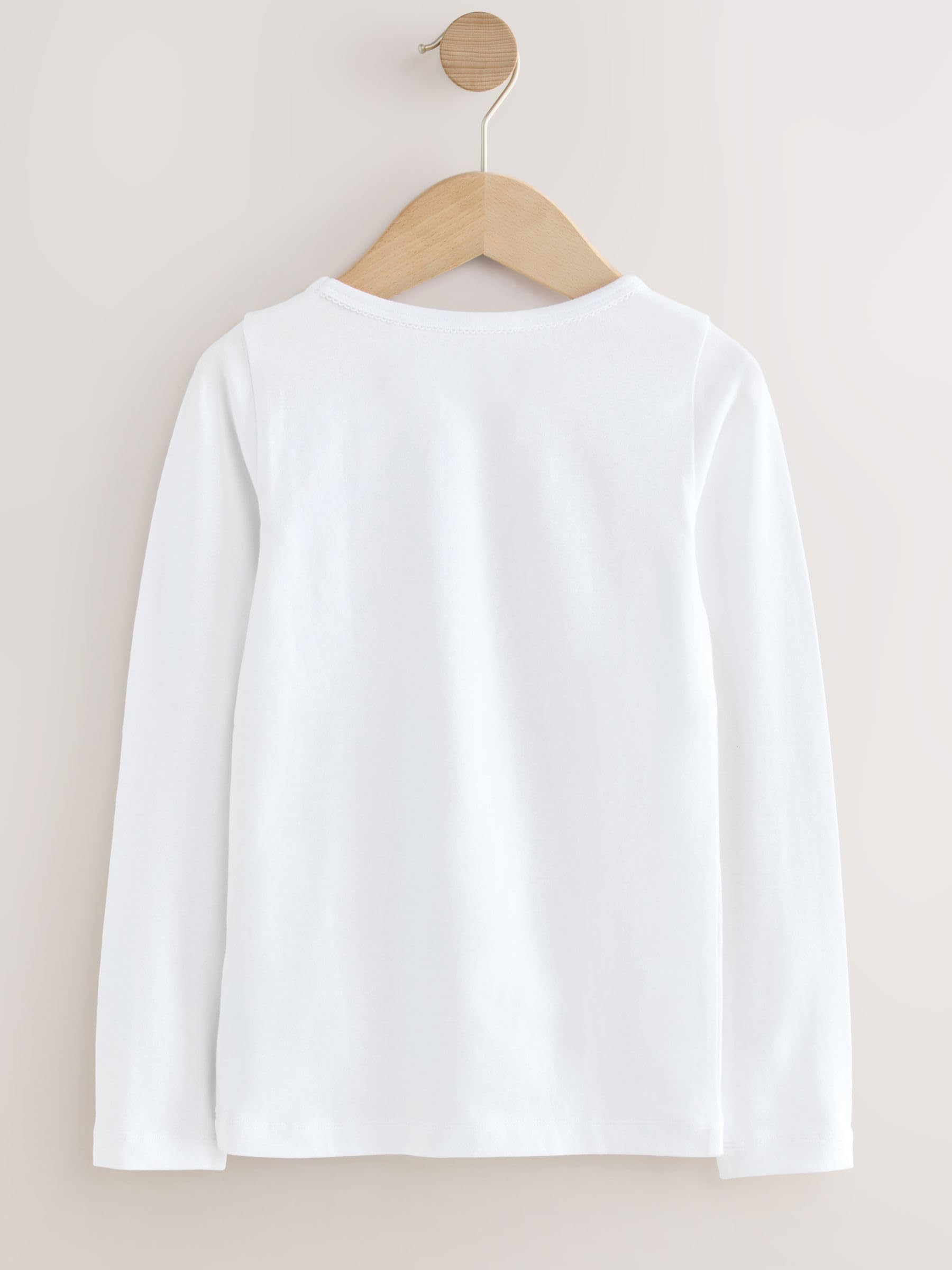 NEXT Niñas Pack de 2 camisetas de manga larga Blanco 5 Años-6 Años