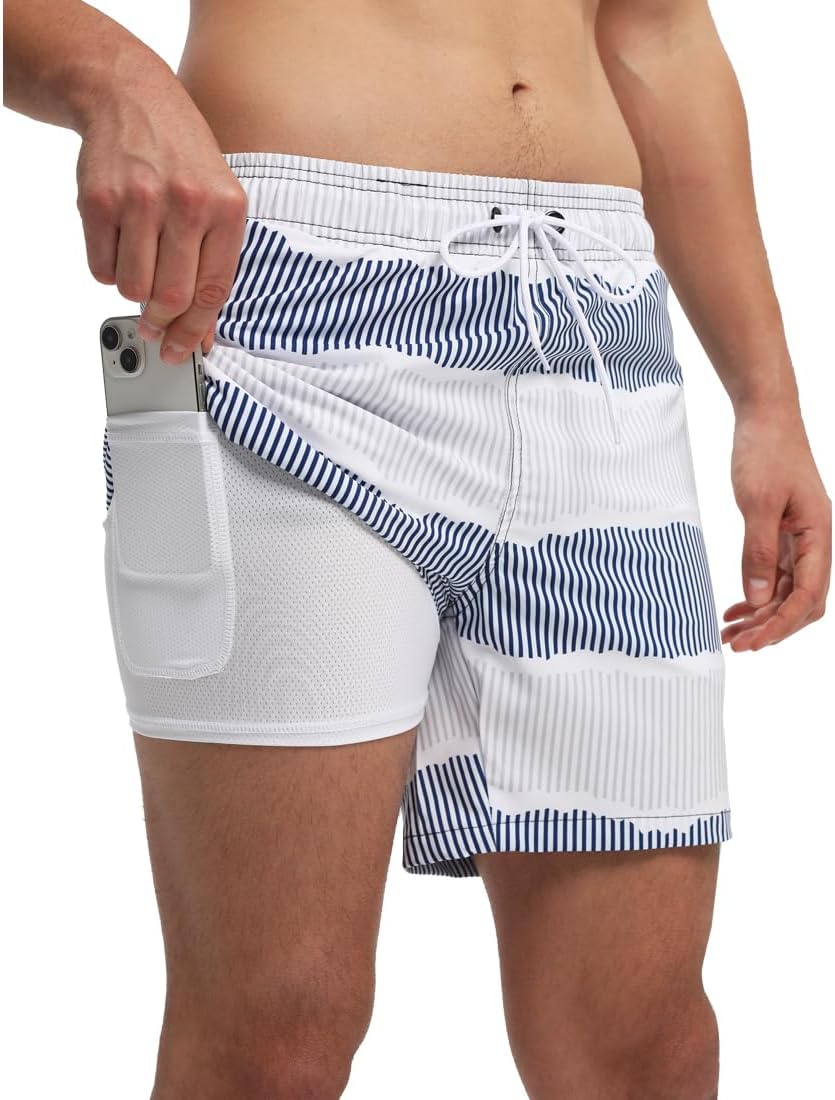 Maillots De Bain Pour Hommes, Short De Bain Séchage Rapide Avec Poches