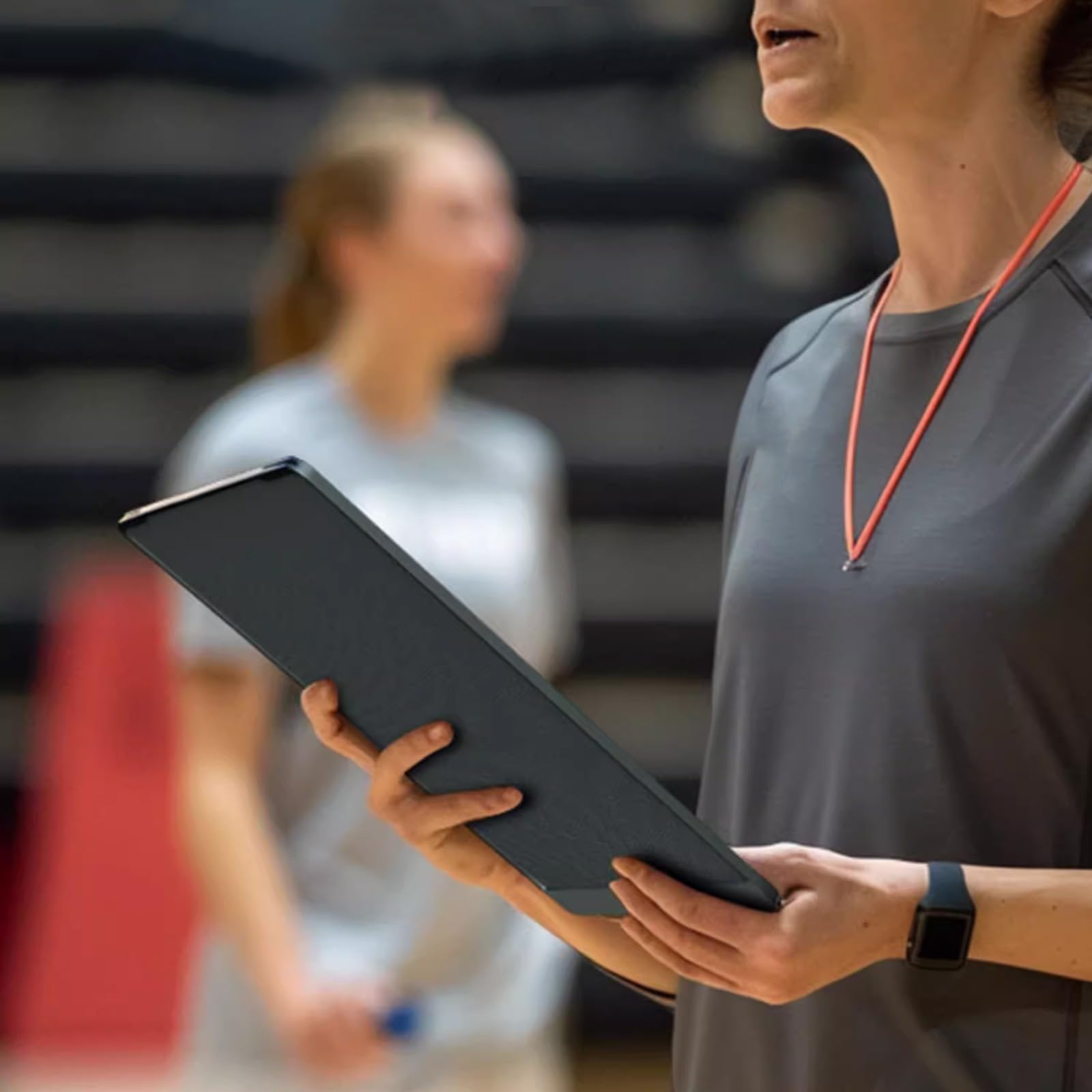 Elettronica Lavagna Tattica Pallavolo, 16 Pollici Lavagna Elettronica per Allenatori, Portablocco per Istruttore, Tavole per Allenatori Tattiche con Lo Stilo