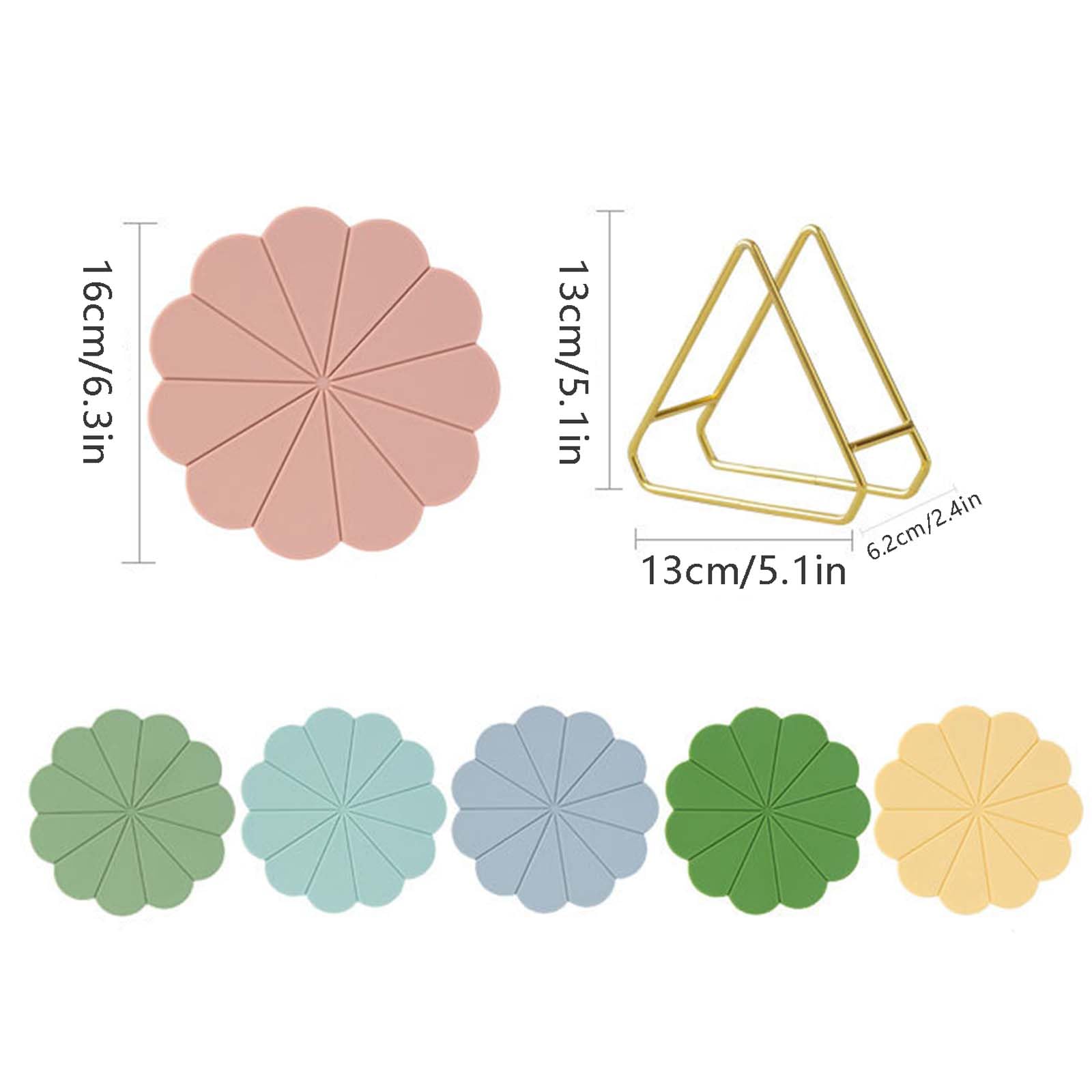Dessous de Plat en Silicone avec Support de Rangement,