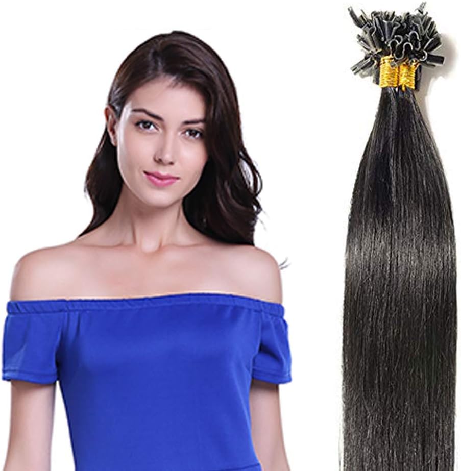 25/50/75/100 Extension Di Capelli Posa Caldo 100% Naturale Remy - Foto 13