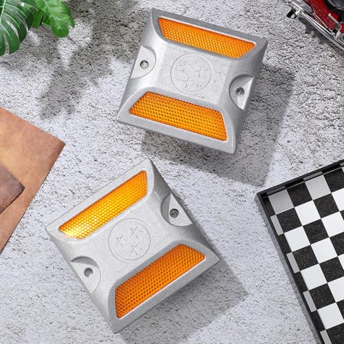 Marcadores reflectantes para pavimento 2 piezas miniatura 4