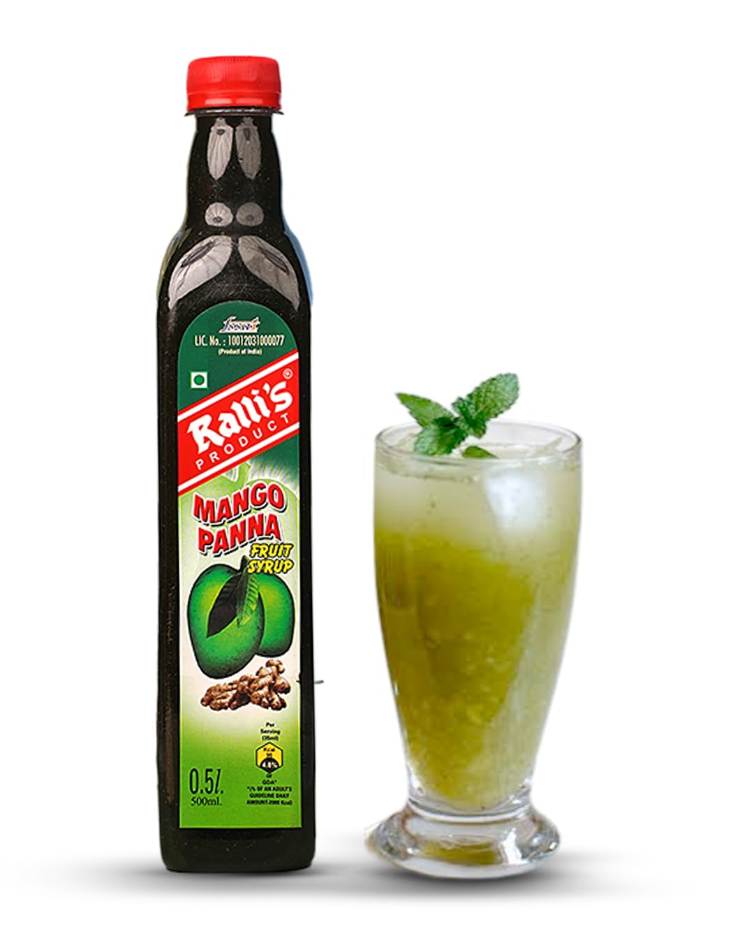 Rallis Mango Panna Syrup 500ml - Exotic Paradise of Raw mango, mint leaves and spices in a Bottle! Craft a Refreshing Drink, Perfect for Mixing with Water or Soda (B0CJCGT49X) Amazon Price History, Amazon Price Tracker