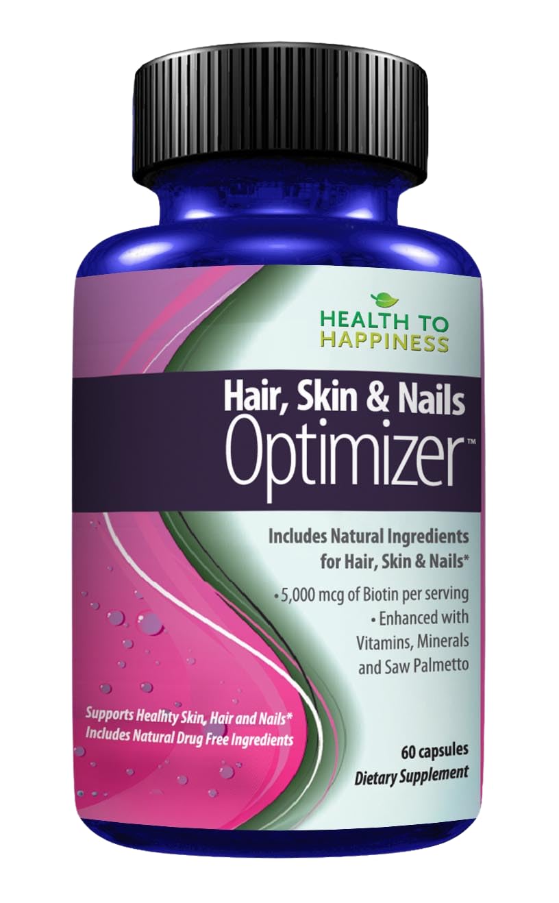 Hair Growth Formula – Make Your Hair Grow & Skin Glow | Hair, Skin & Nails Optimizer with 5000 Mcg of Biotin, Hydrolized Collagen & More – For Men & Women, 90 caps for 45 Days Use