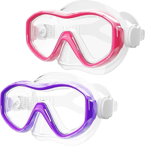 Gafas de natación para niños con cubierta para la nariz, máscara de buceo de esnórquel para niños y niñas de 5 a 15 años, gafas de natación antivaho