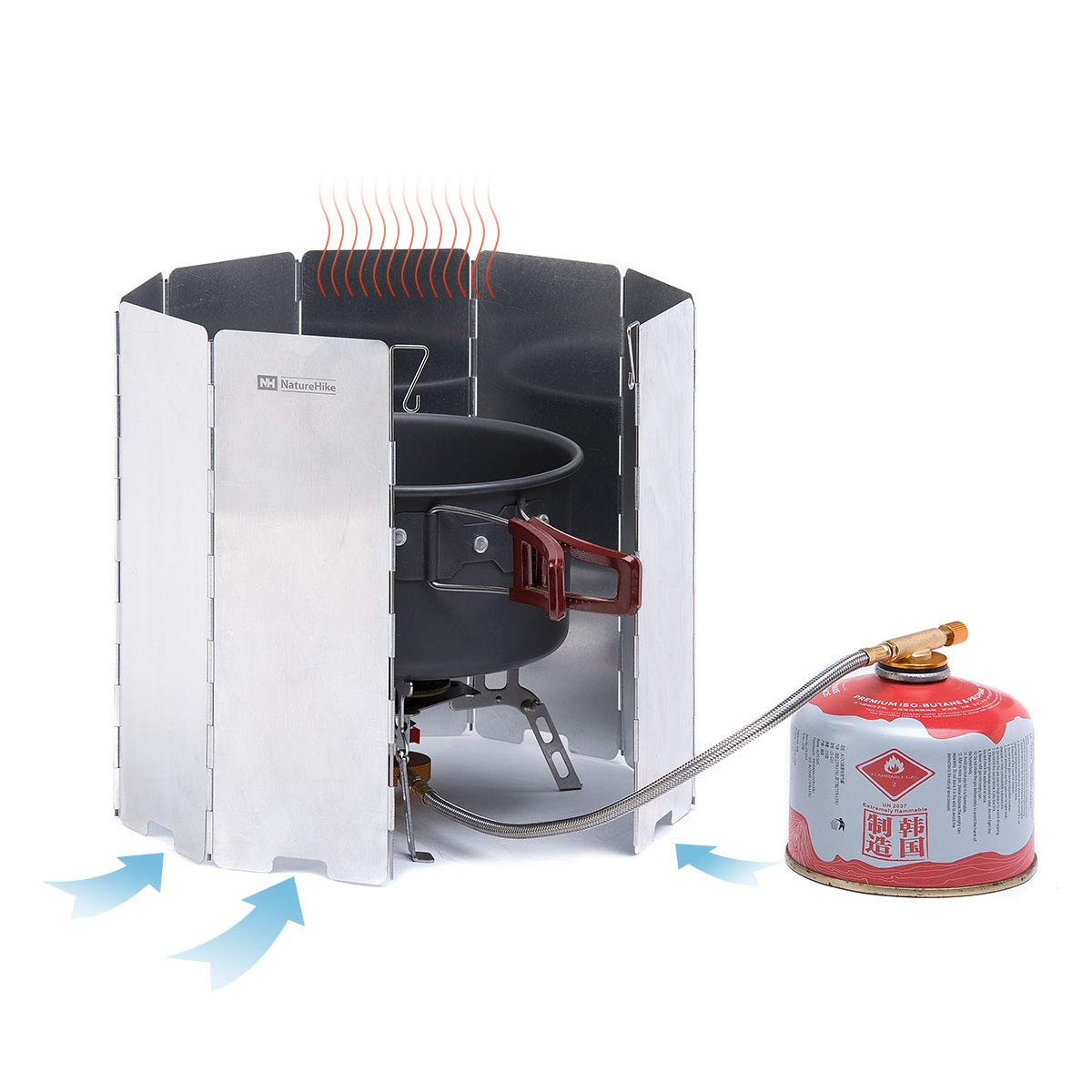 Amazon.com: Naturehike Folding Outdoor Stove Windscreen, 8 Plates