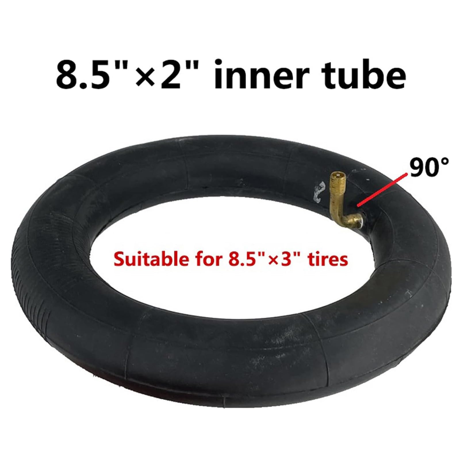 Ensemble De Pneus Et Chambres À Air De 8,5 Pouces, Pneu en Caoutchouc Antidérapant 8 1/2X3, Compatible avec Les Roues De Rechange pour Scooter Électrique