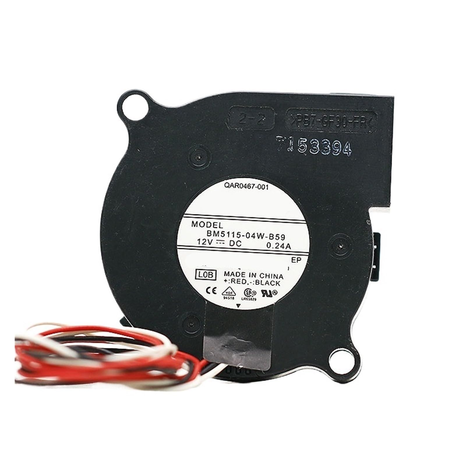 GJEXXPTST BM5115-04W-B59 5015 12V 0.24A 5CM Cooling Fan