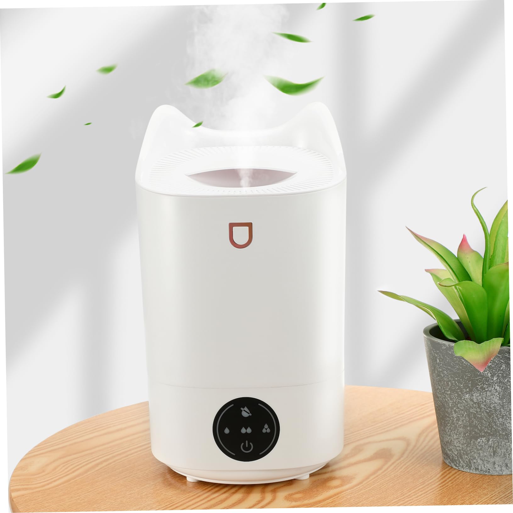 Umidificatore 3.1l Bianco in Plastico, Uso Silenzioso | Piccoli Ambienti e Ufficio, Spegnimento Automatico, Pannello Touch Intuitivo
